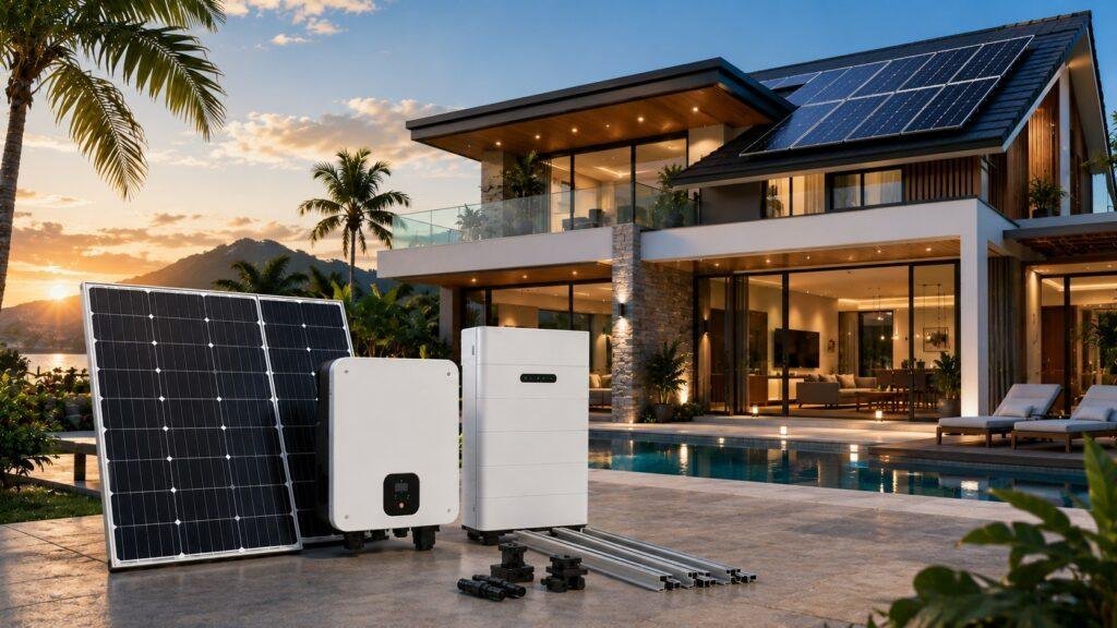 HomeMax hybrid solar package illustration.